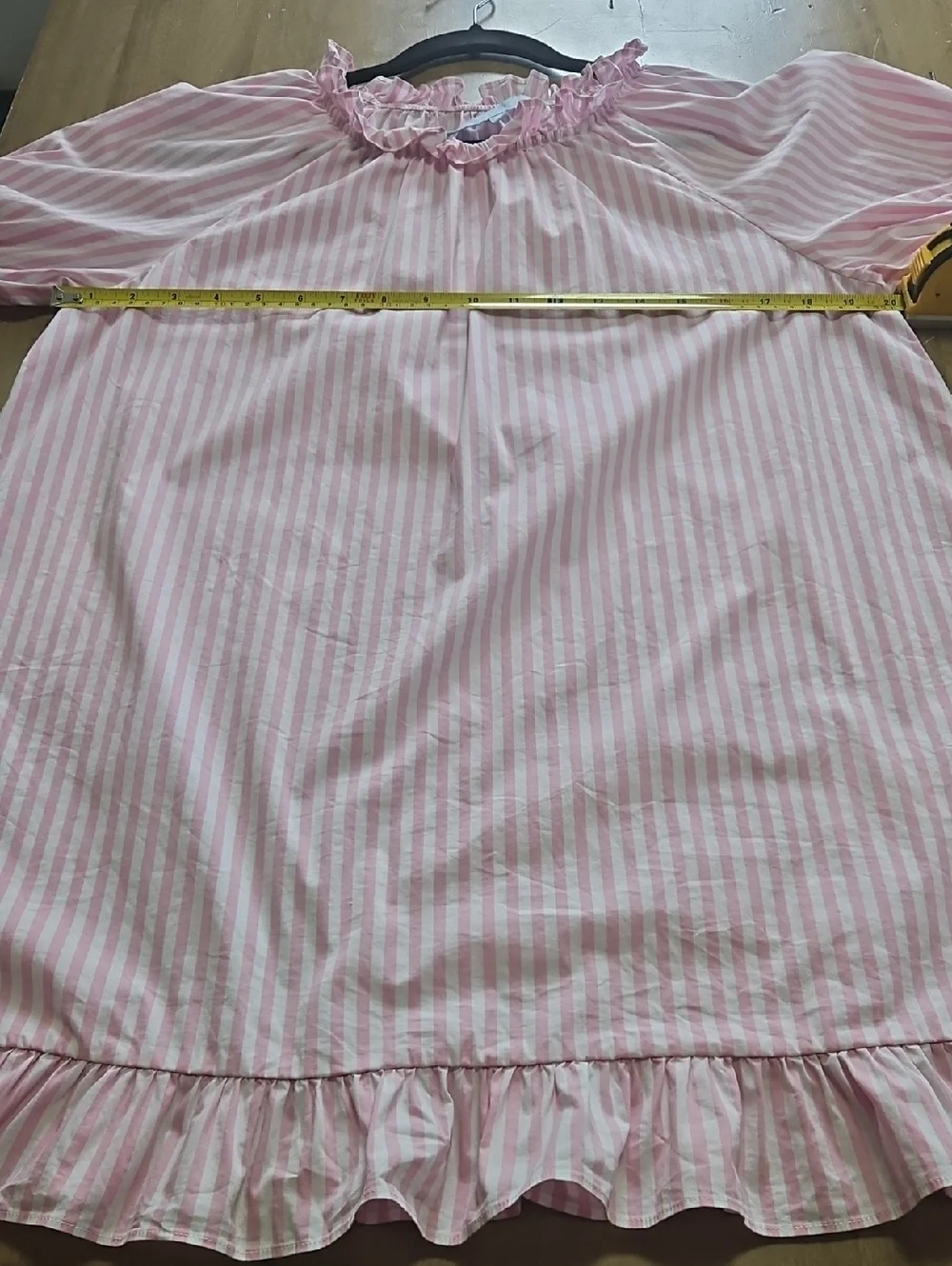 Hill House Katherine Nap Mini Dress In Bubble Gum Stripe Size Large - Picture 4 of 10